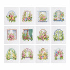 Diamond Painting - 12 Mini-Paintings | Where Flowers Meet the Light