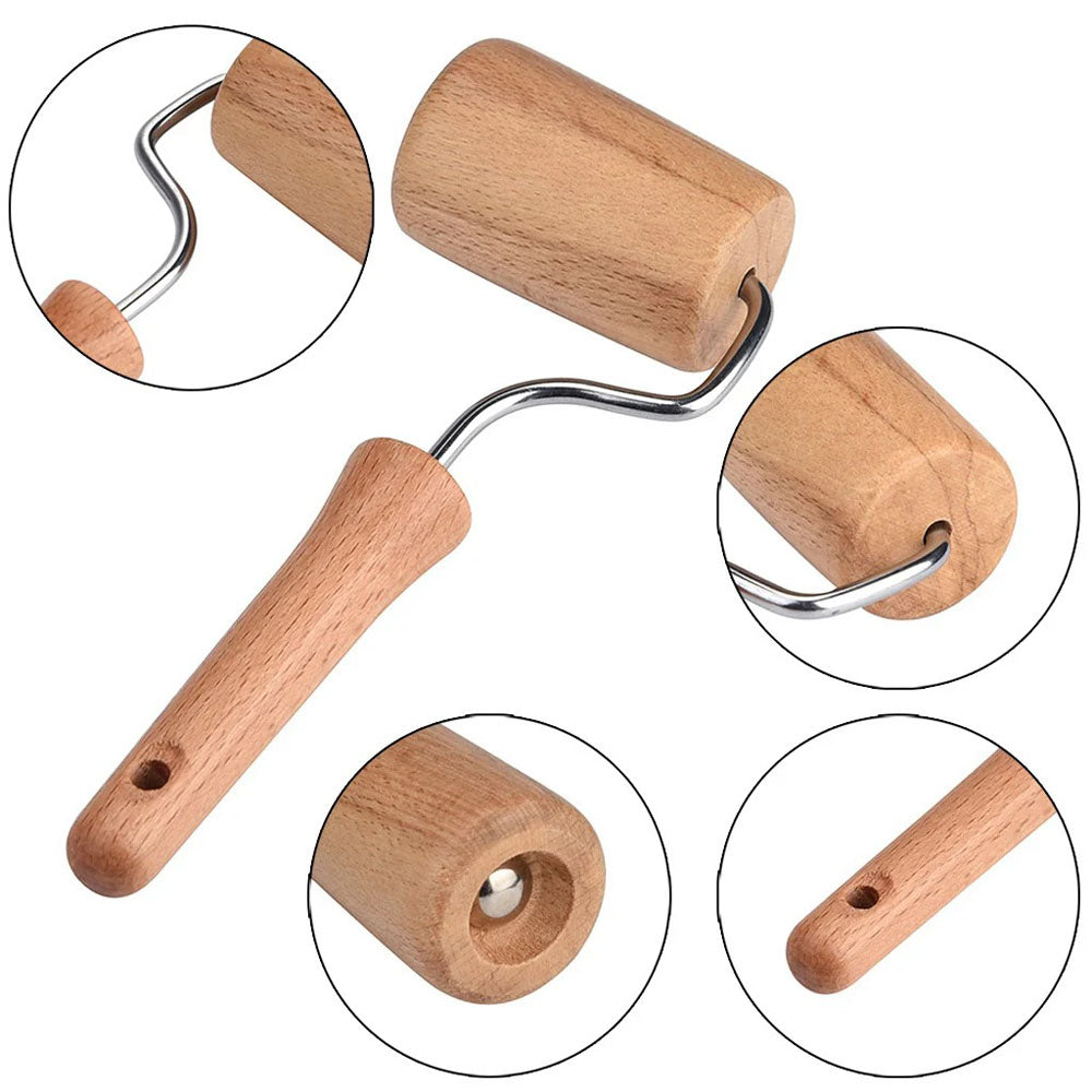 Diamond Painting - Wooden Brayer Roller for Firm Adhesion