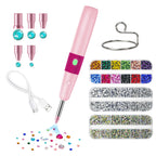 Diamond Painting Hotfix Rhinestone Applicator Kit – Cordless Tool with 3024 Rhinestones (Pink & Blue) – image 16