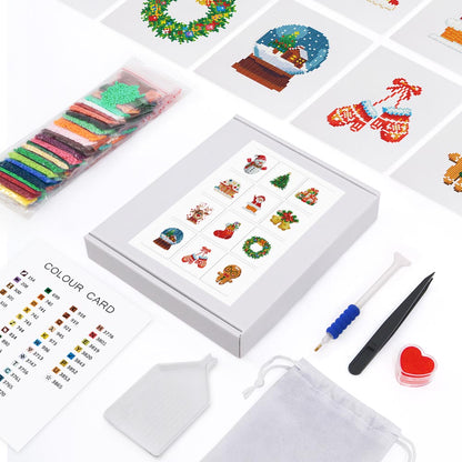 Diamond Painting - 12 Mini-Paintings | Christmas Set