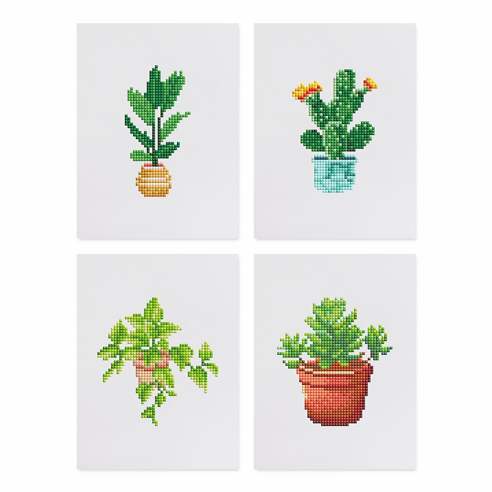 
Diamond Painting - 4 Mini-Paintings | Plant Gang