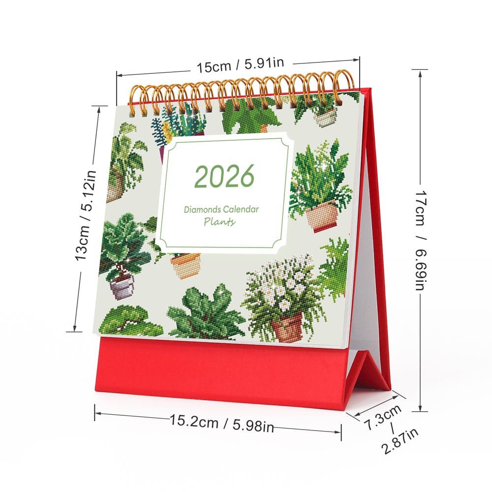
Plant Lover's Calendar 2026 diamond painting kit – image 20
