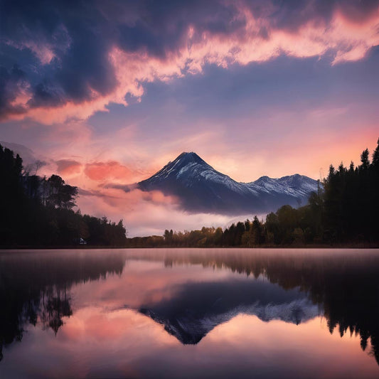 Diamond Painting - Silent Majesty – The Sleeping Volcano