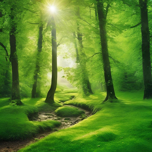 Diamond Painting - Enchanted Grove – Light Through the Leaves