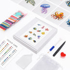 12 Mini-Paintings – Sea Life diamond painting kit – image 2