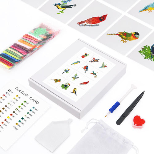 12 Mini-Paintings – Wings Of Color diamond painting kit – image 2
