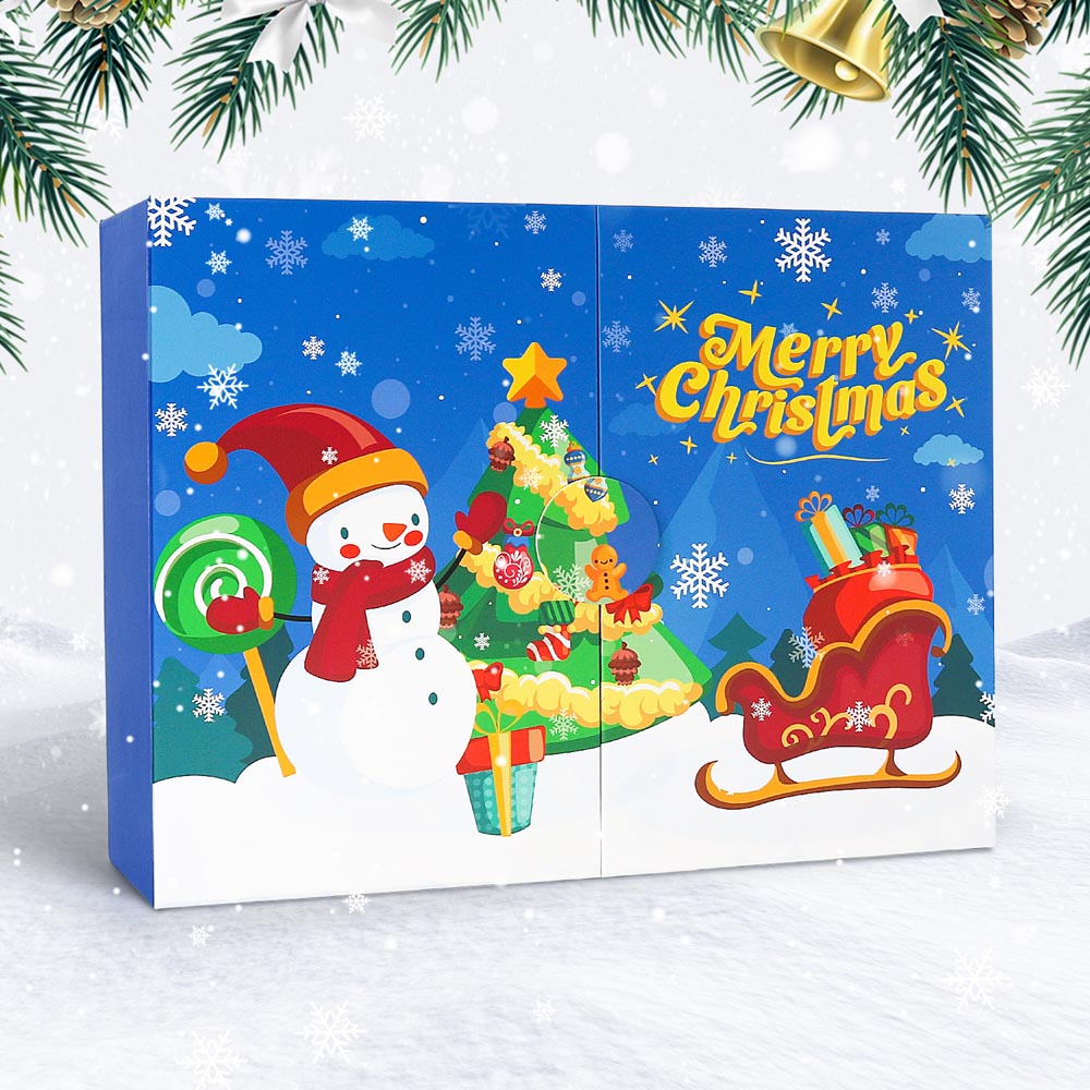 Diamond Painting – Advent Calendar – Merry Christmas Snowman Edition (12 Doors)