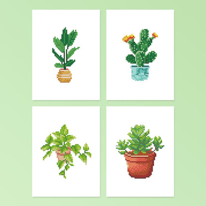 Diamond Painting - 4 Mini-Paintings | Plant Gang