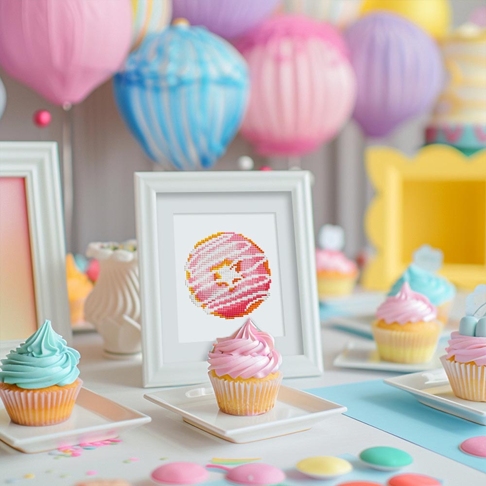 Diamond Painting - 12 Mini-Paintings | Bakery Set