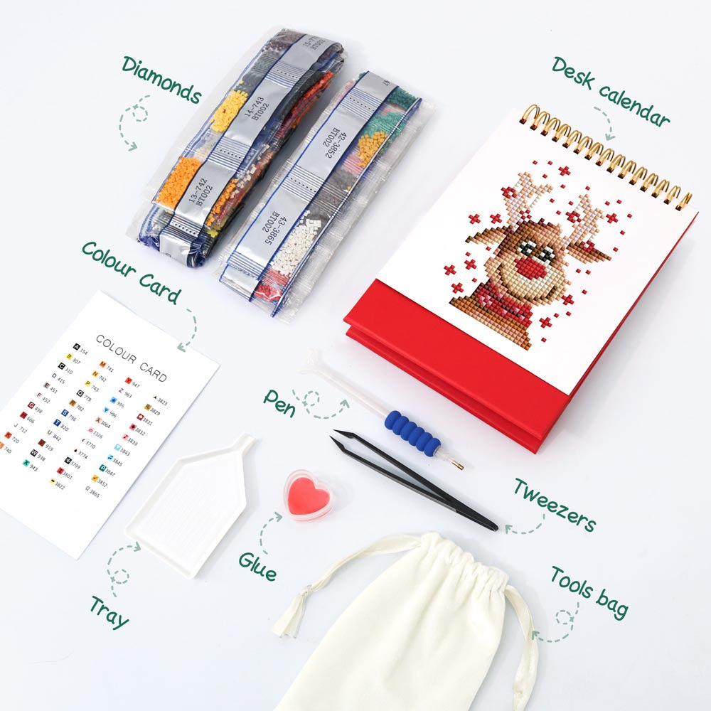 Festive Christmas Calendar 2026 diamond painting kit – image 4