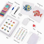 12 Mini-Paintings – Sea Life diamond painting kit – image 3
