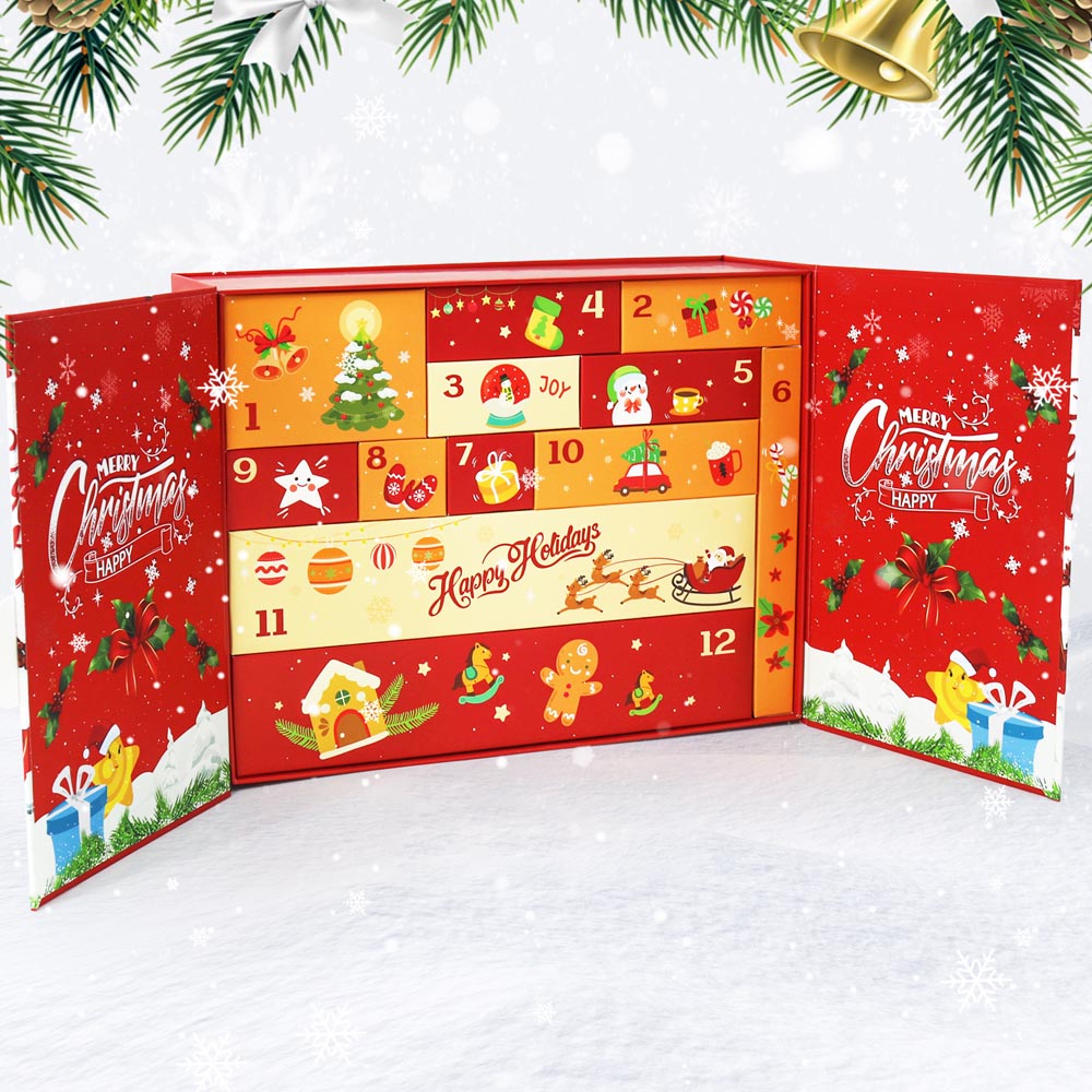 Advent Calendar – Classic Merry Christmas Edition (12 Doors) diamond painting kit – image 3