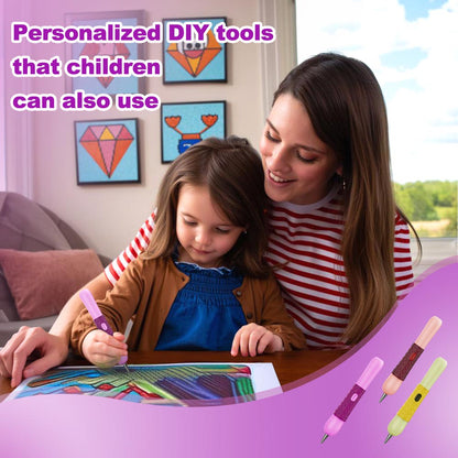 Electric Diamond Painting Pen – SilentPro™ – Ultra-Quiet, Rechargeable, and Adhesive-Free