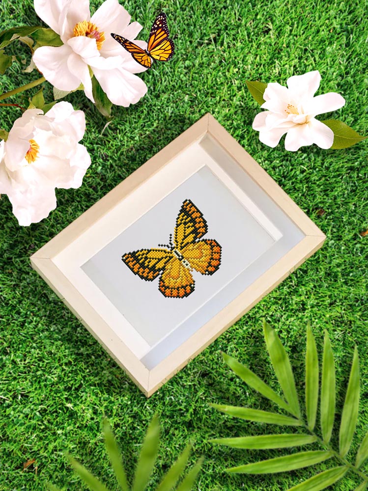 12 Mini-Paintings – Colorful Butterflies diamond painting kit – image 4