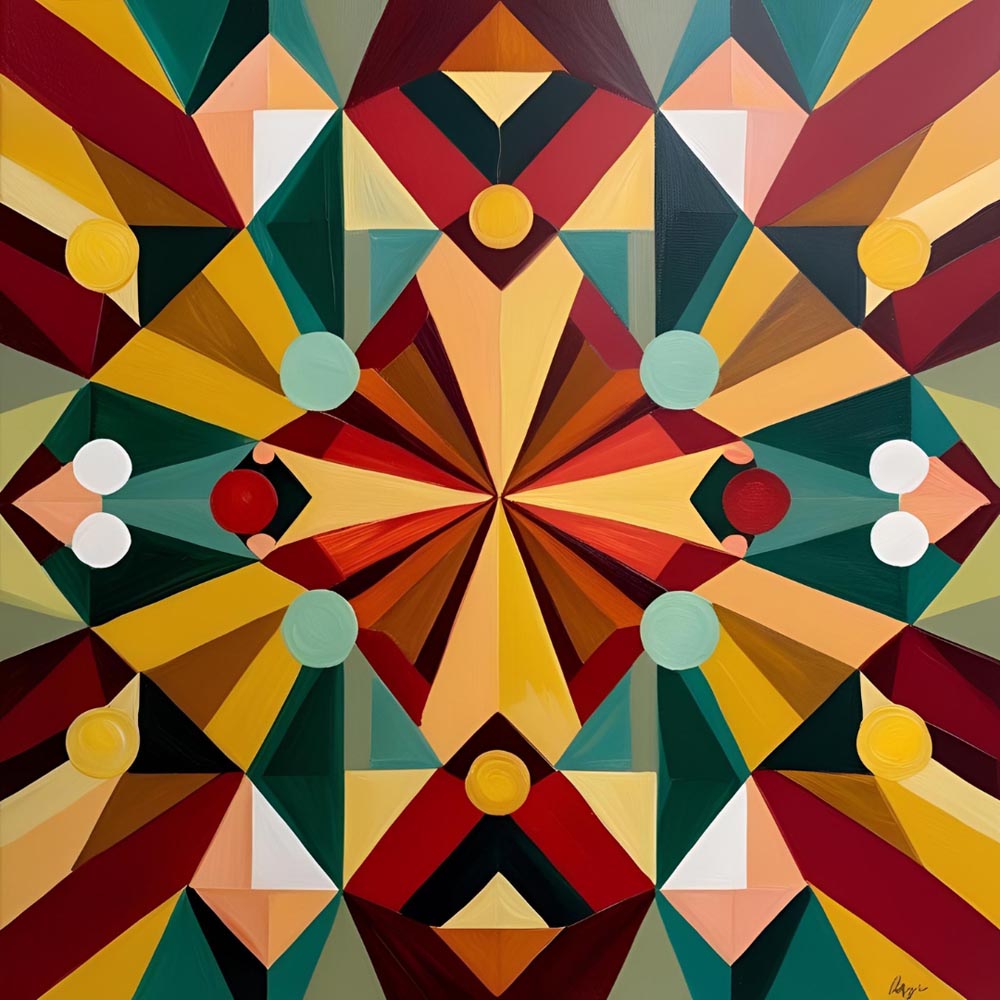 Diamond Painting - Mandala of Color – Geometric Symphony