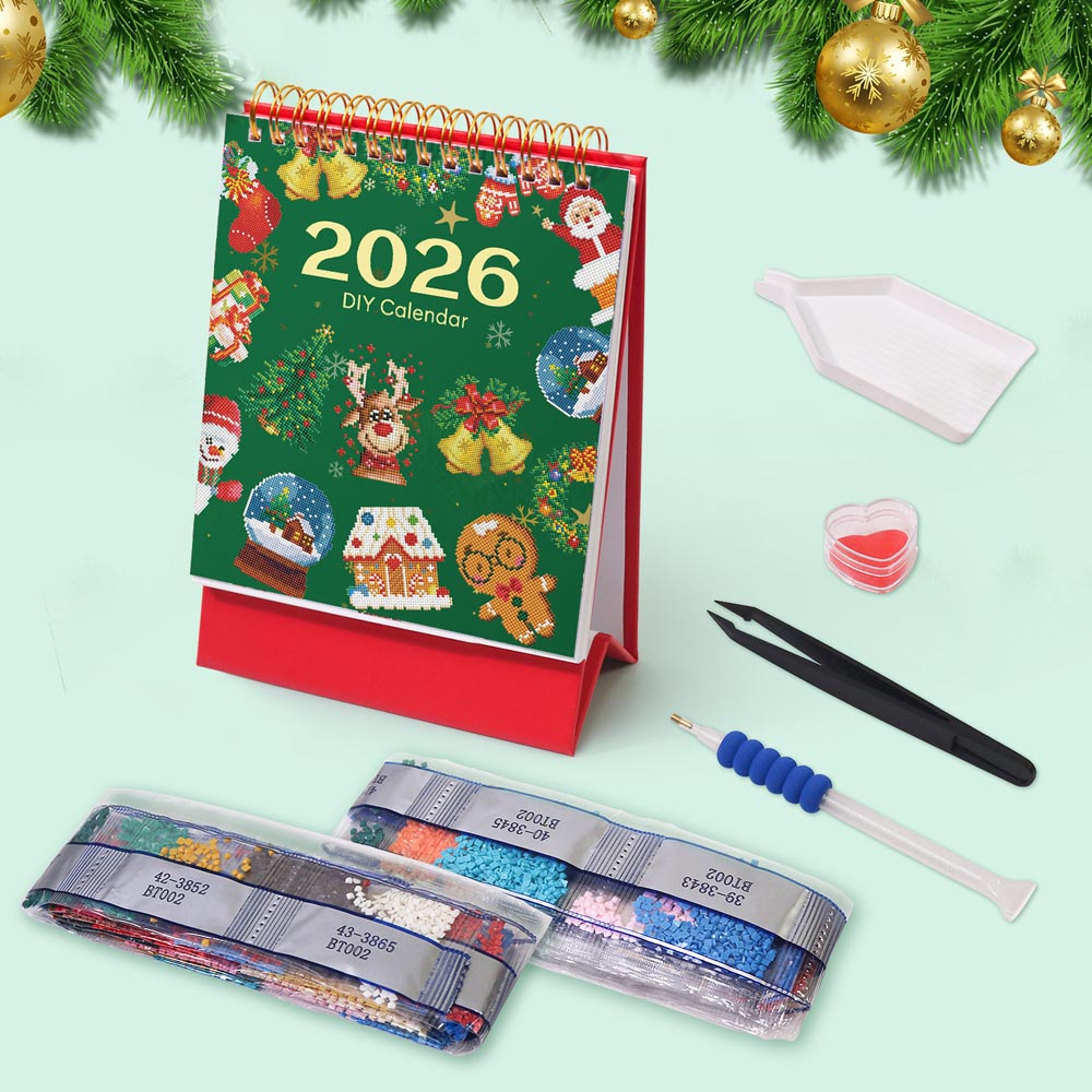 
Sparkling Christmas Calendar 2026 diamond painting kit