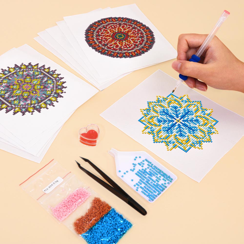 Diamond Painting - 12 Mini-Paintings | Mandala Paradise