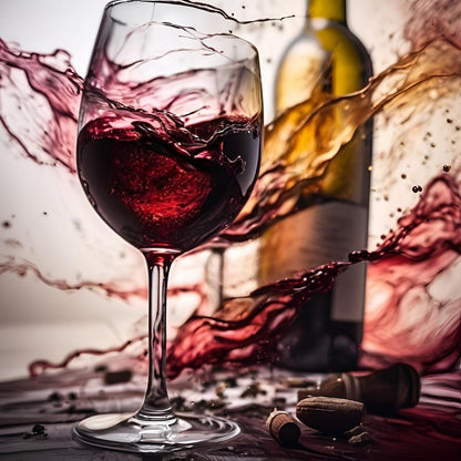 Diamond Painting - Wine in Motion – A Moment Captured