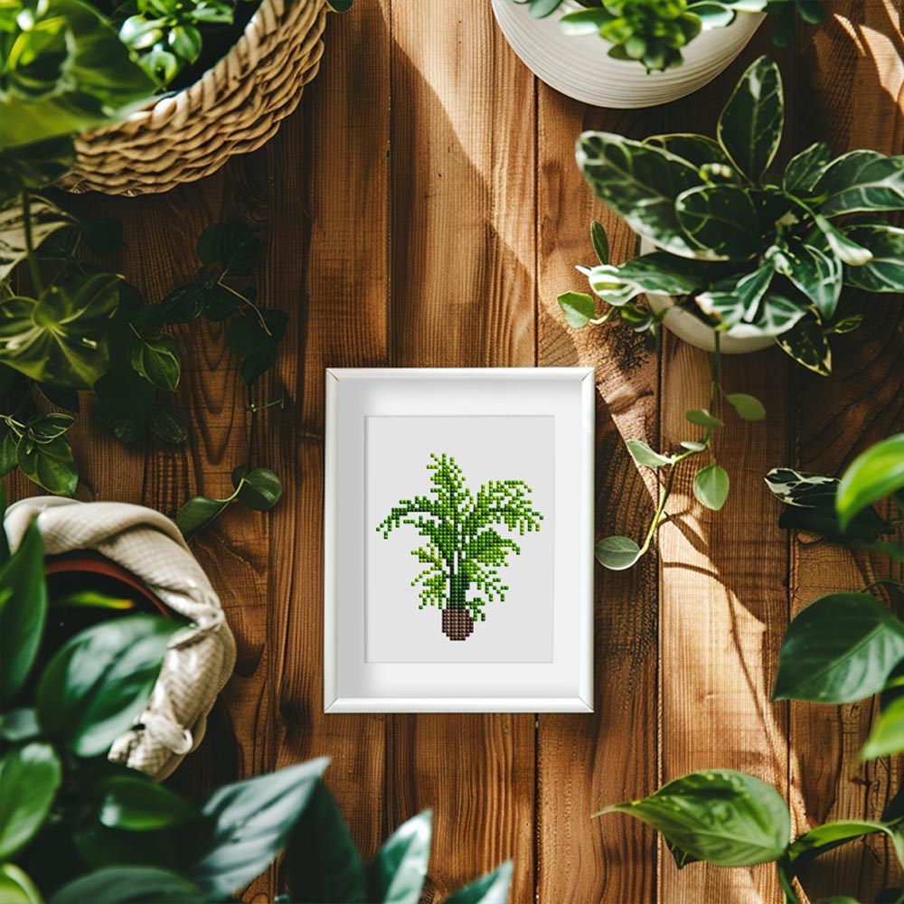 Diamond Painting - 12 Mini-Paintings | Mini Plant Magic