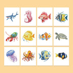 12 Mini-Paintings – Sea Life diamond painting kit – image 4