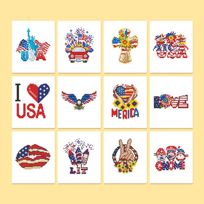 Diamond Painting - 12 Mini-Paintings | We Love America