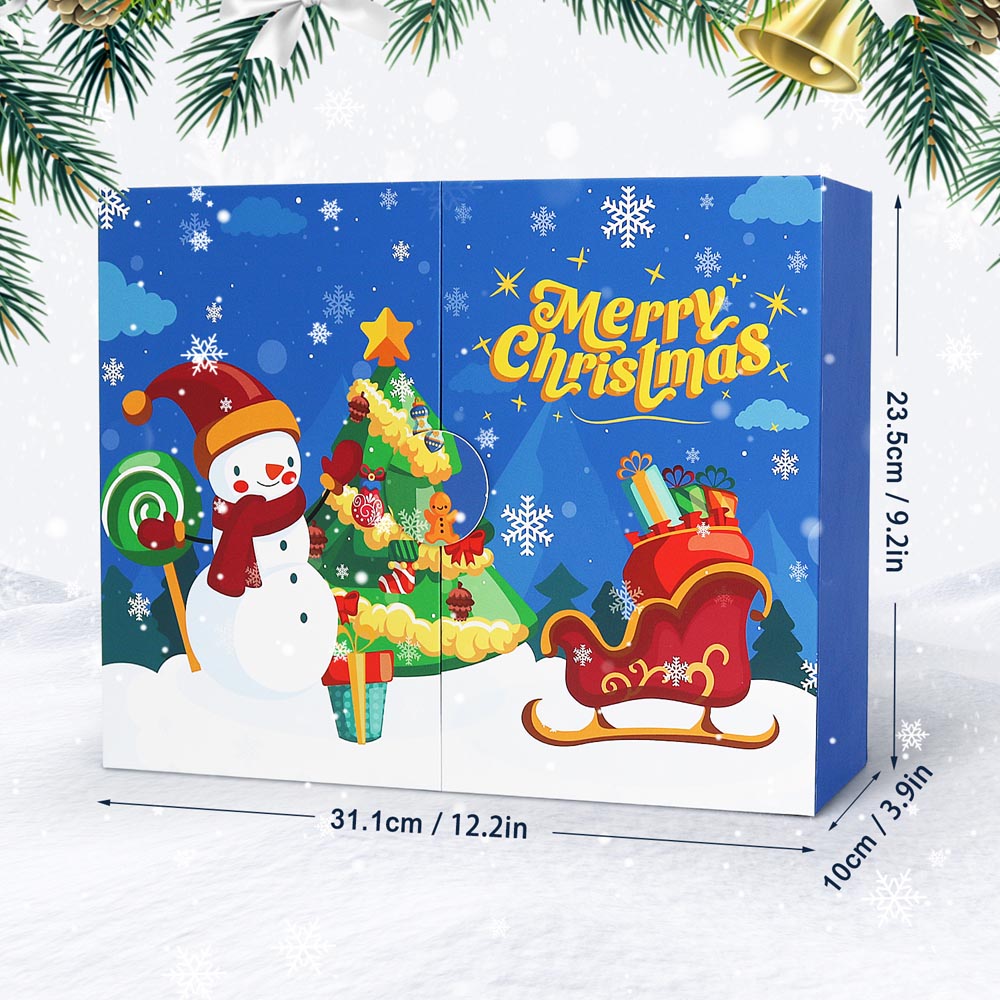 Advent Calendar – Merry Christmas Snowman Edition (12 Doors) diamond painting kit – image 4