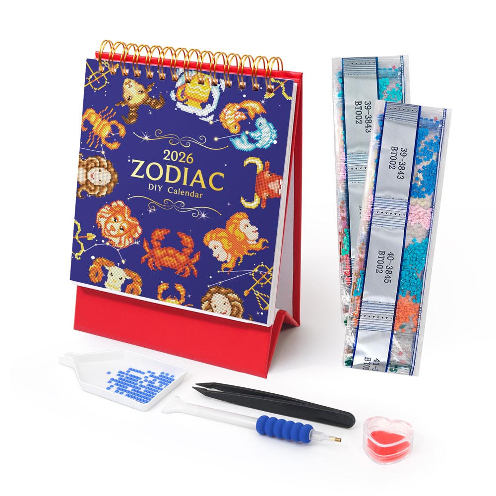 Diamond Painting – Zodiac Calendar 2026