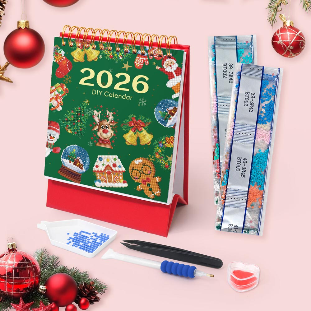 Festive Christmas Calendar 2026 diamond painting kit – image 6