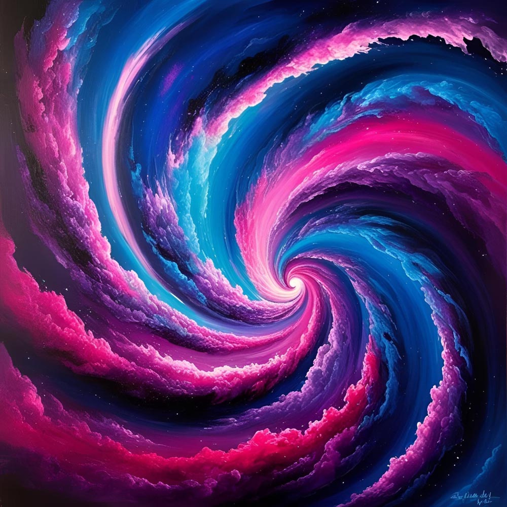 
Diamond Painting - Galactic Spiral – Journey Through the Stars