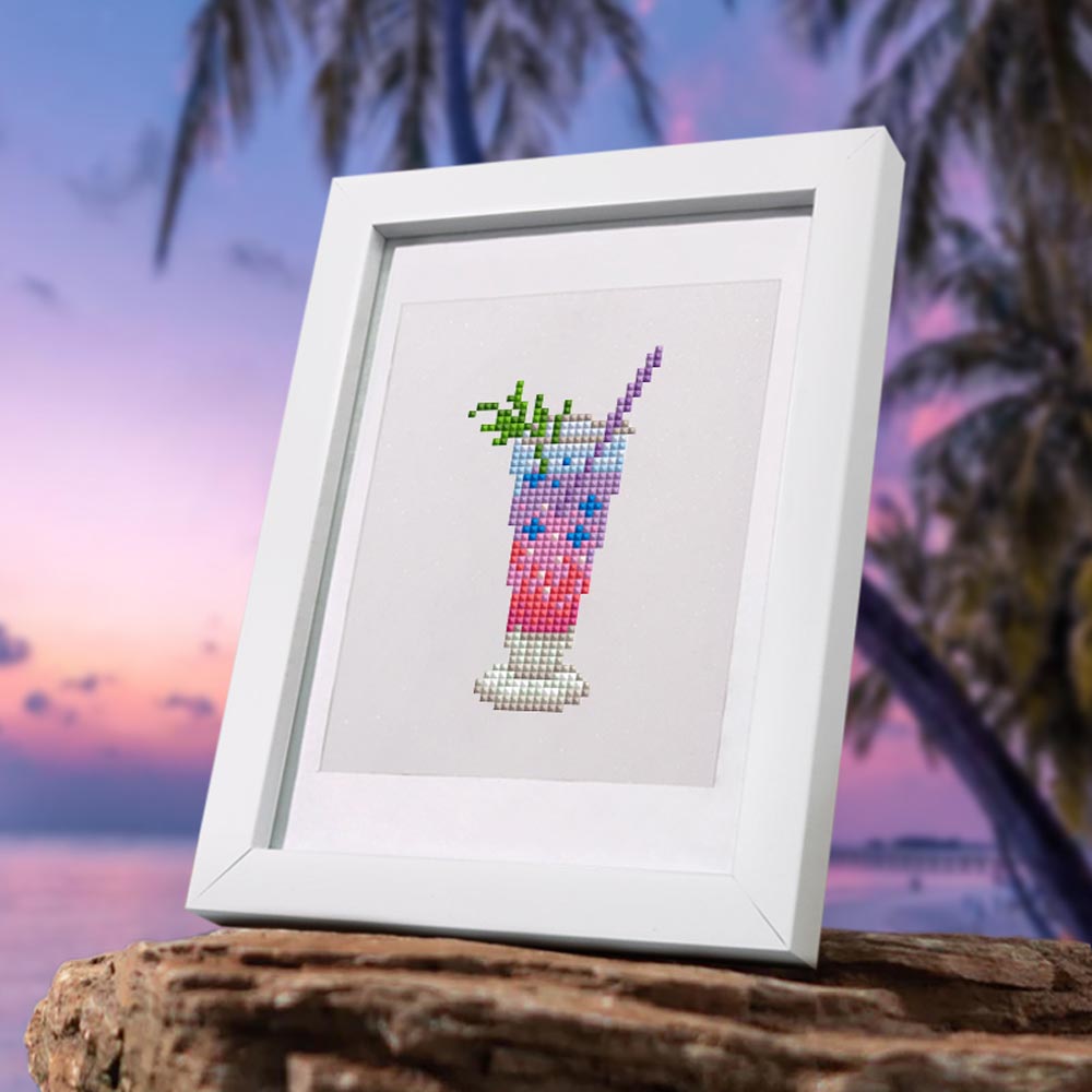 12 Mini-Paintings – Colorful Cocktail Set diamond painting kit – image 4
