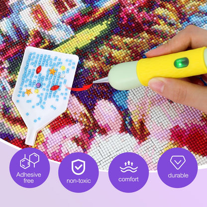Electric Diamond Painting Pen – SilentPro™ – Ultra-Quiet, Rechargeable, and Adhesive-Free