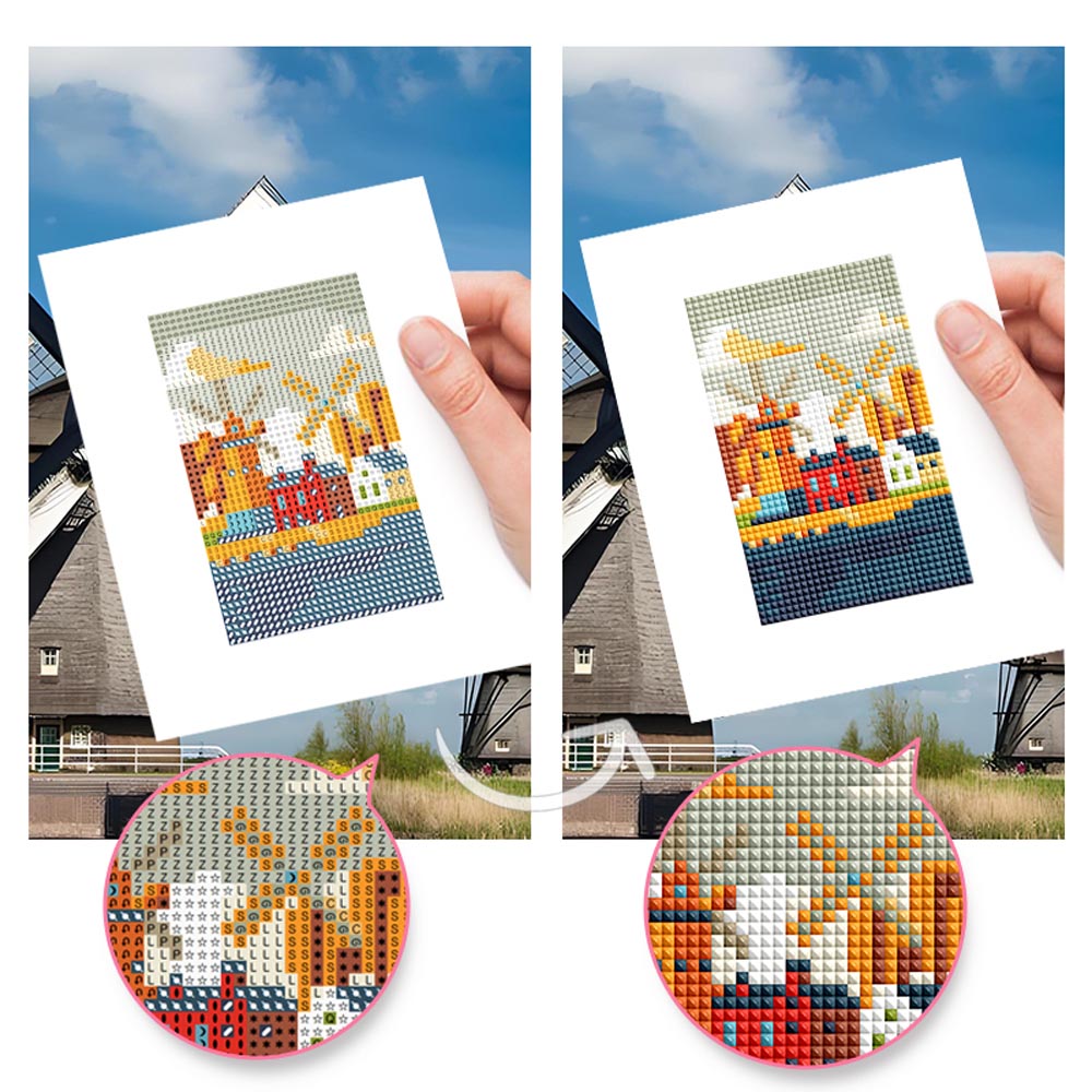 Diamond Painting - 12 Mini-Paintings | Famous Sights