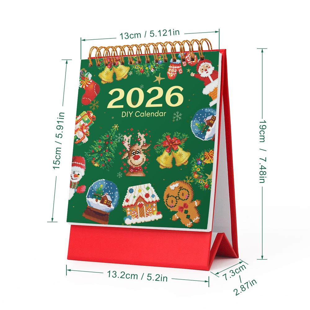 Festive Christmas Calendar 2026 diamond painting kit – image 7