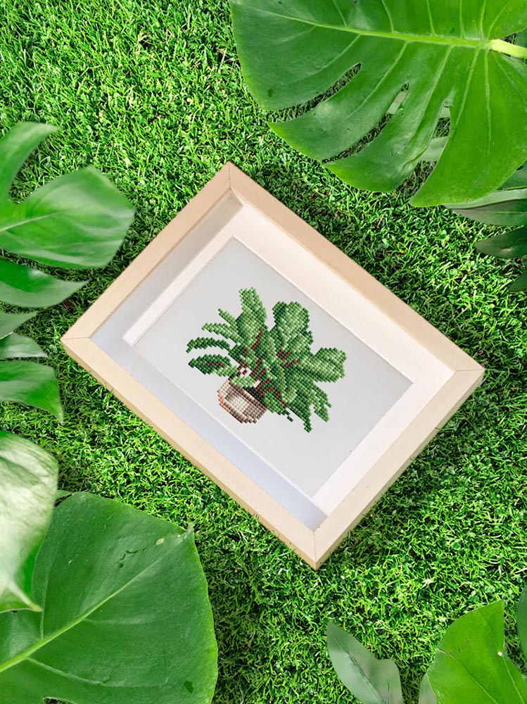 12 Mini-Paintings – Green Oasis In Miniature diamond painting kit – image 6