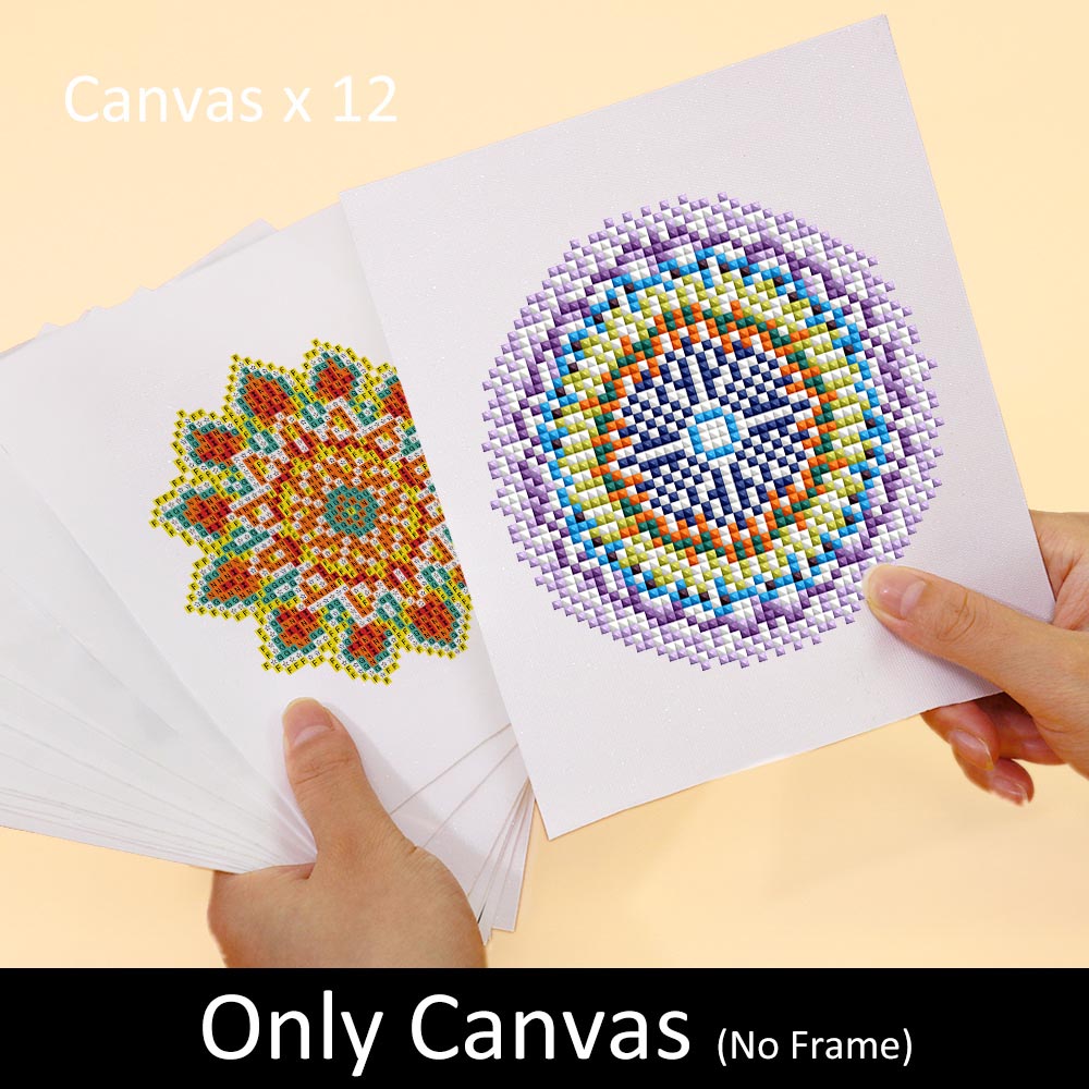 Diamond Painting - 12 Mini-Paintings | Mandala Paradise
