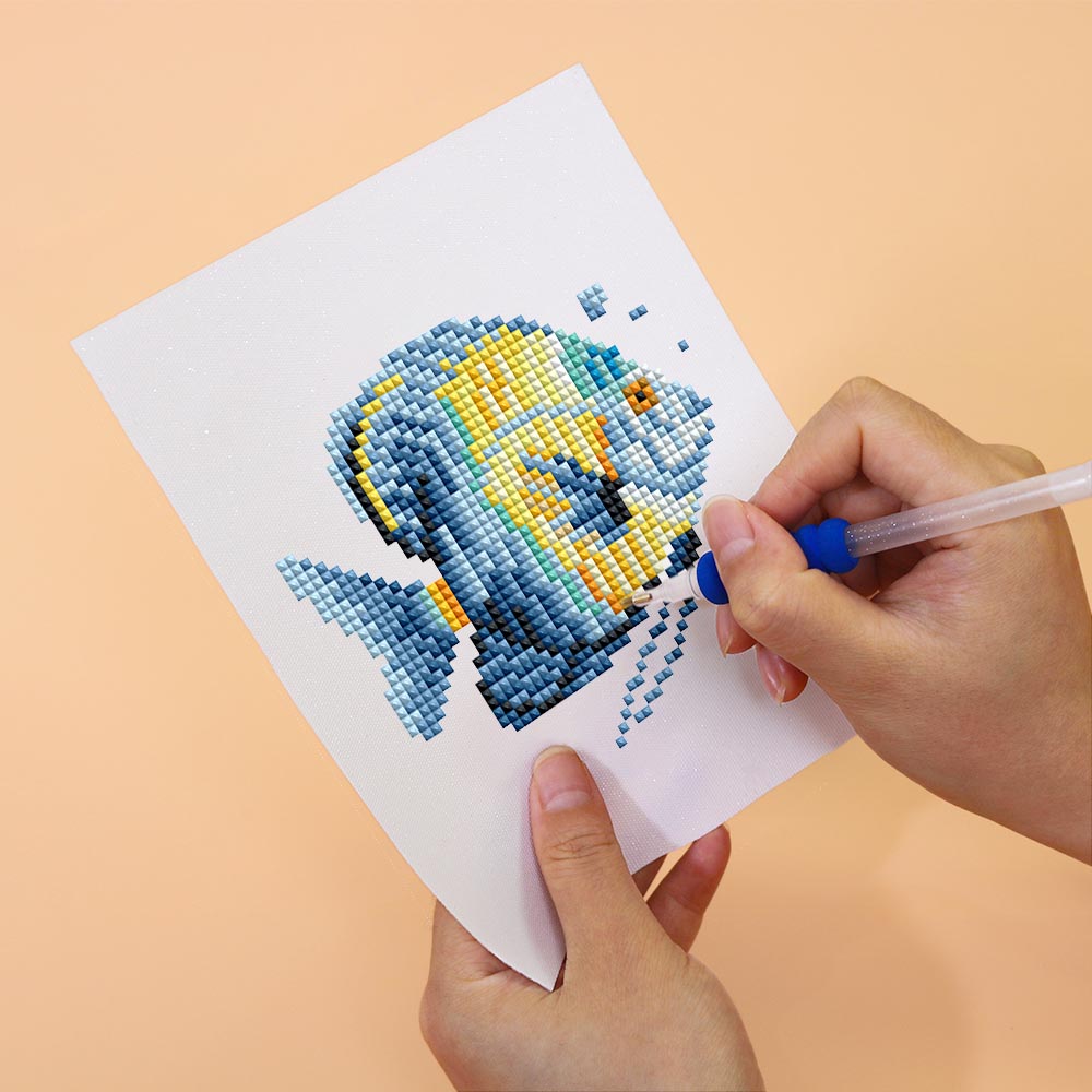 12 Mini-Paintings – Sea Life diamond painting kit – image 6