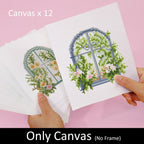 12 Mini-Paintings – Where Flowers Meet the Light diamond painting kit – image 7