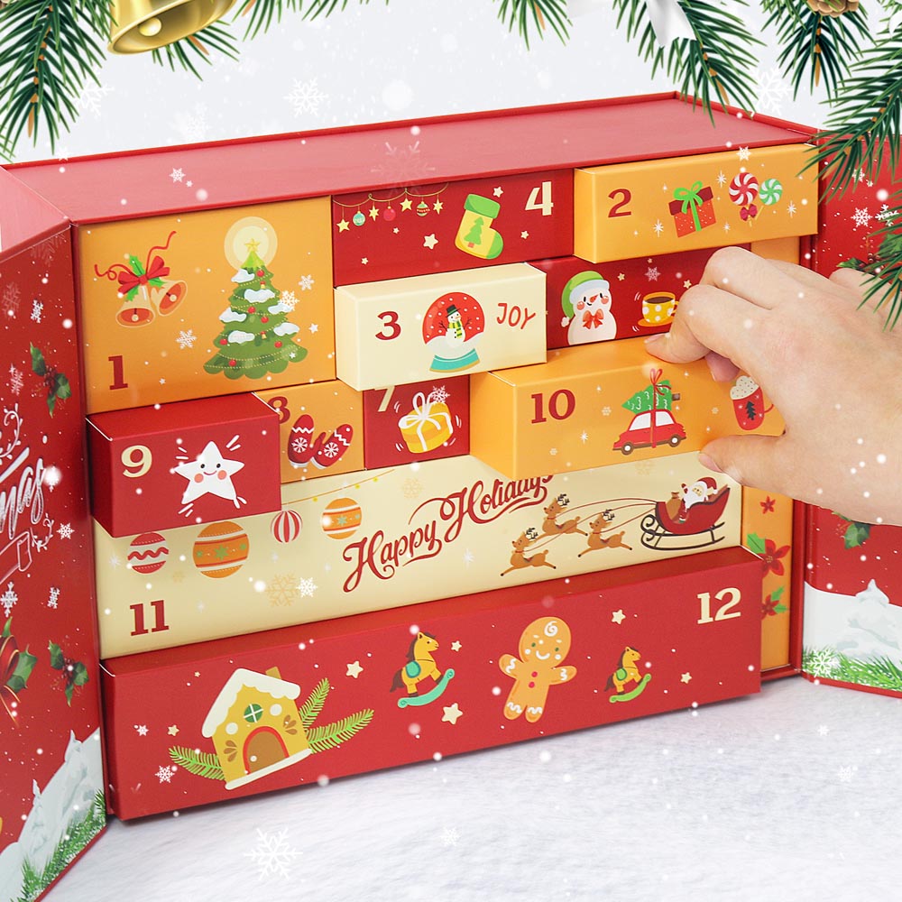 Advent Calendar – Classic Merry Christmas Edition (12 Doors) diamond painting kit – image 6