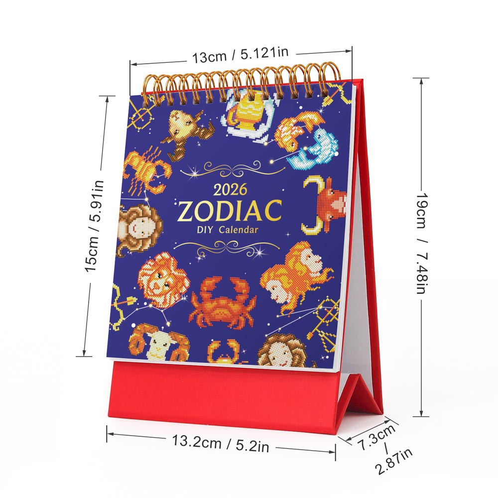 Diamond Painting – Zodiac Calendar 2026