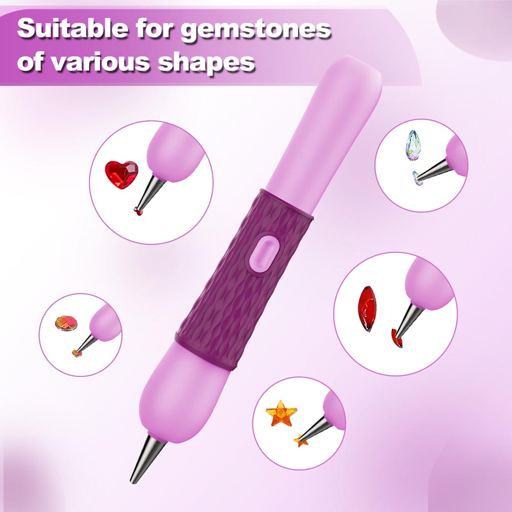 Electric Diamond Painting Pen – SilentPro™ – Ultra-Quiet, Rechargeable, and Adhesive-Free