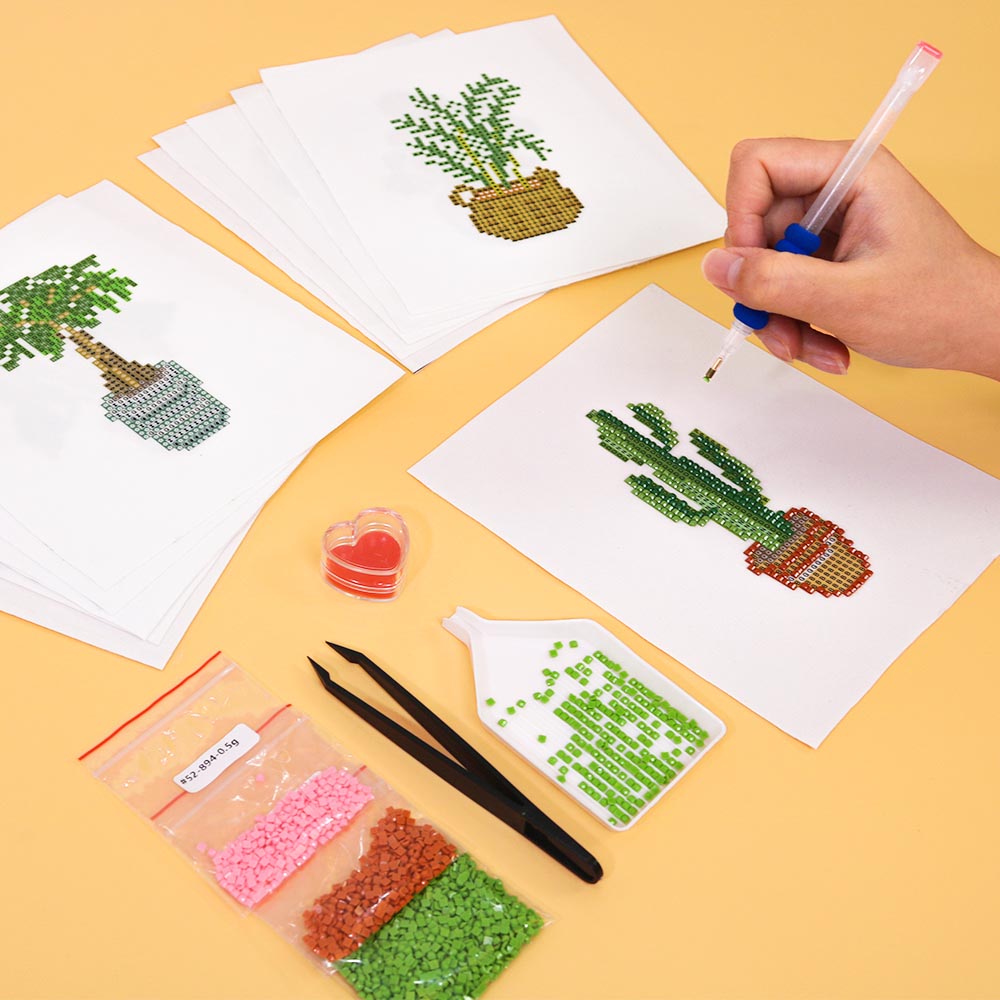Diamond Painting - 12 Mini-Paintings | Botanical Minis