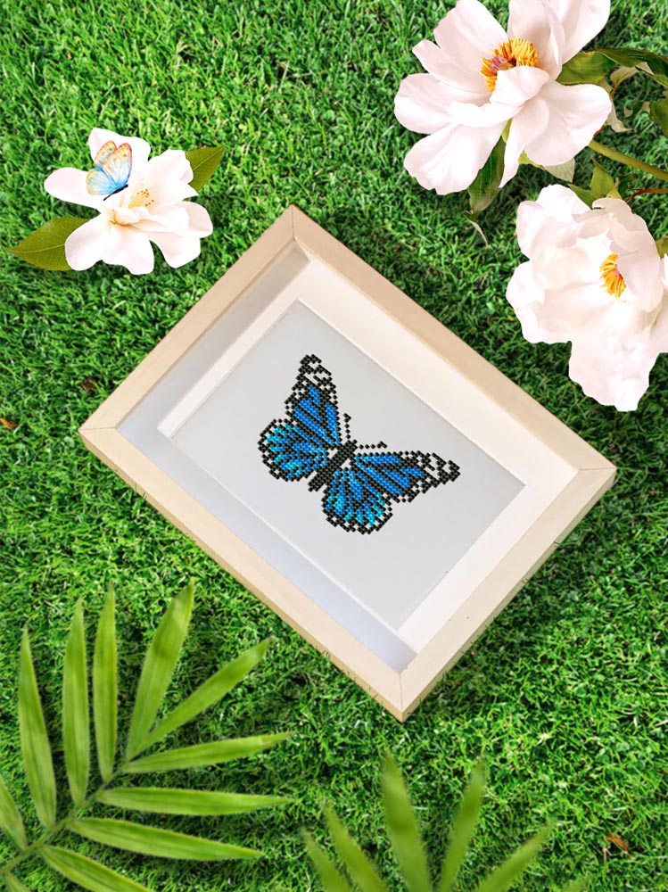 12 Mini-Paintings – Colorful Butterflies diamond painting kit – image 7