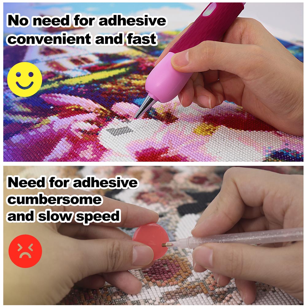 Electric Diamond Painting Pen – SilentPro™ – Ultra-Quiet, Rechargeable, and Adhesive-Free