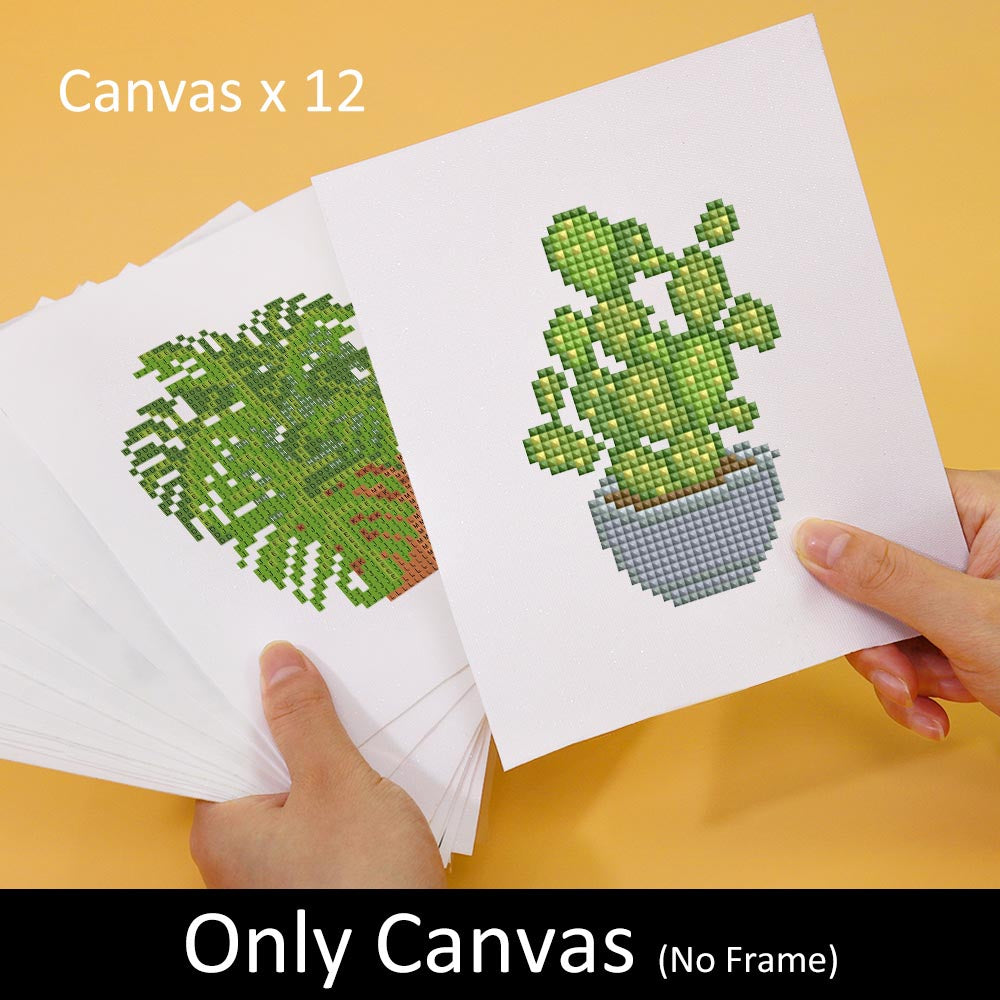 Diamond Painting - 12 Mini-Paintings | Botanical Minis