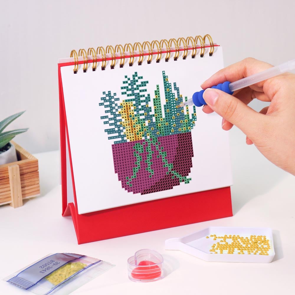 
Plant Lover's Calendar 2026 diamond painting kit – image 8