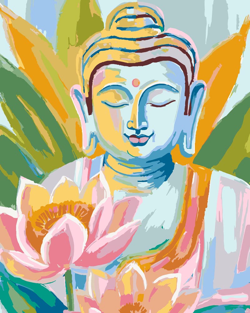 
Buddha with Lotus diamond painting kit