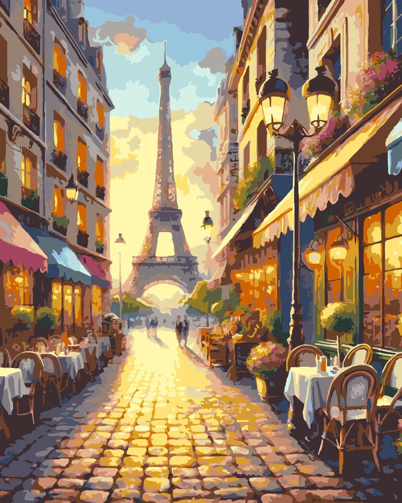 
Paris Eiffel Street diamond painting kit