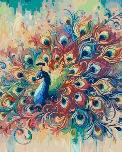 Diamond Painting - Colorful Peacock Feathers