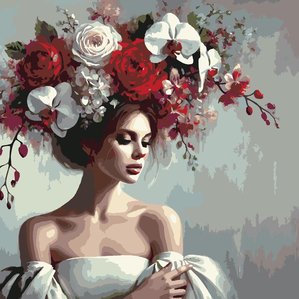 
Woman with Floral Crown diamond painting kit