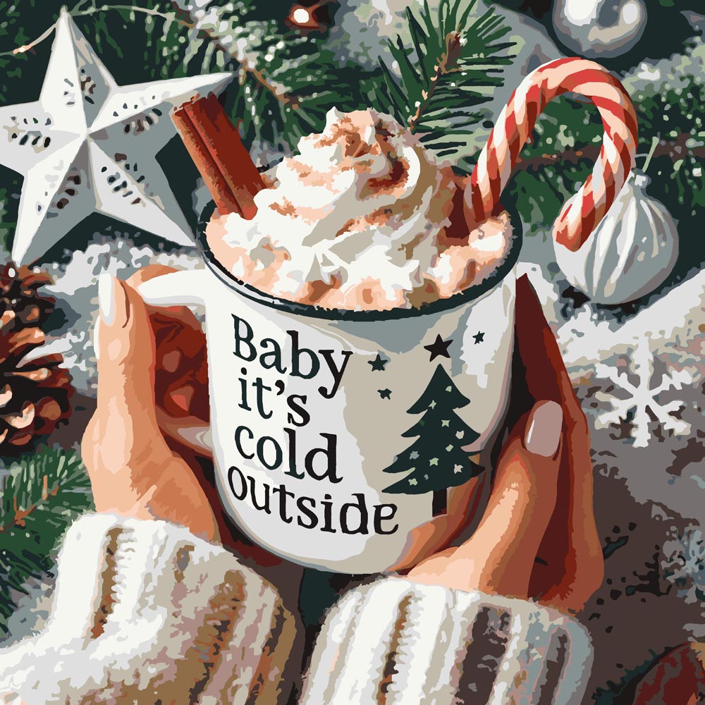 
Christmas Hot Cocoa diamond painting kit
